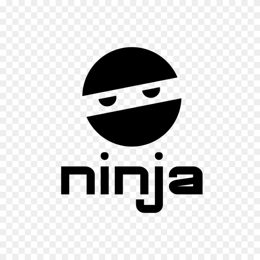 800x800 Бесплатный Клипарт Ninja Logo Kuba - Ниндзя Черно-Белый Клипарт