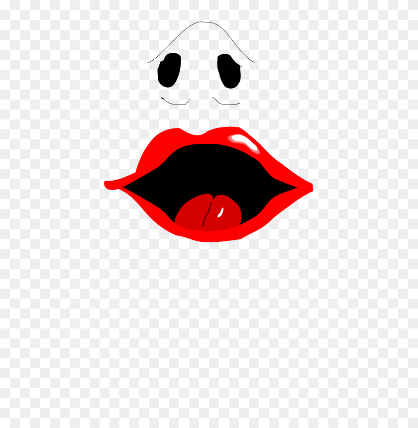 566x800 Free Clipart Nose And Mouth Haelstrom - Nariz Clipart