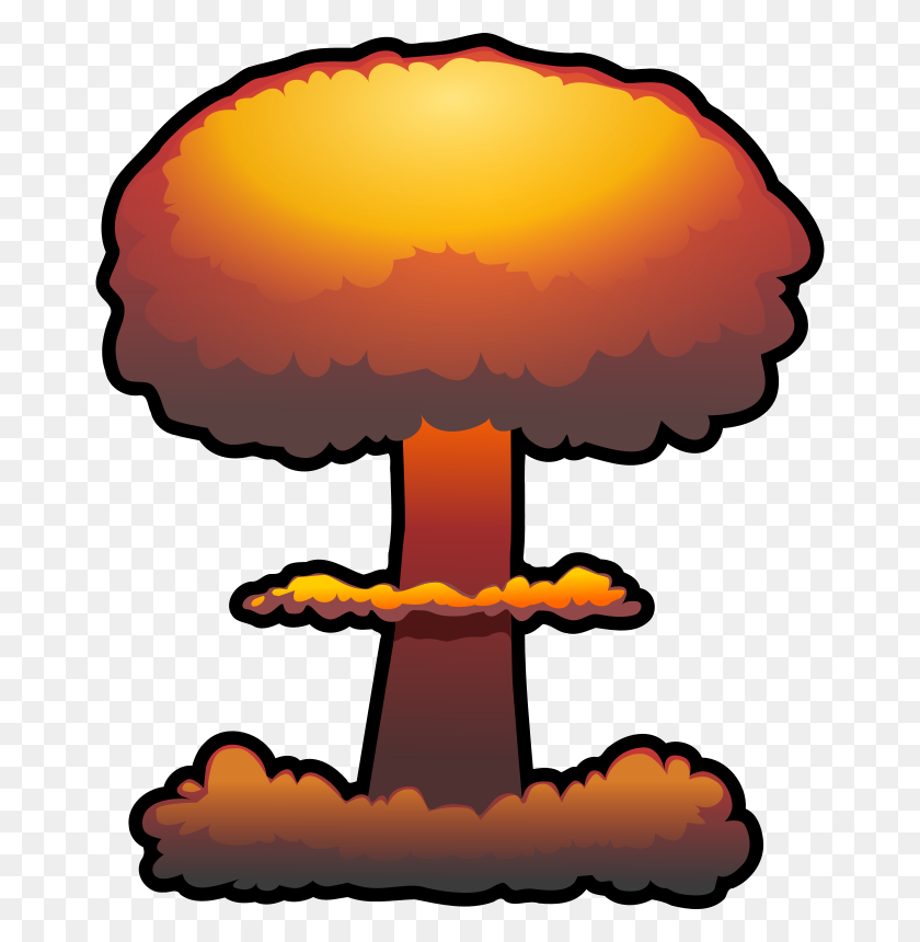 666x800 Free Clipart Nuclear Explosion Tzunghaor - Military Base Clipart