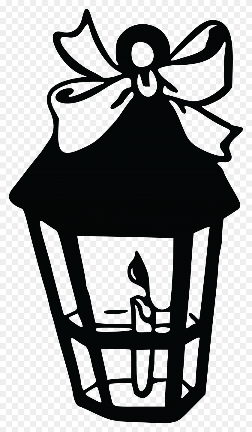 4000x7061 Free Clipart Of A Candle Lantern - Фонарь Клипарт