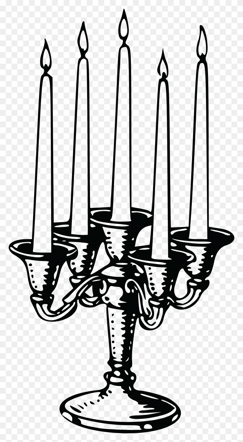 4000x7526 Free Clipart Of A Candle Stick - Candlestick Clipart