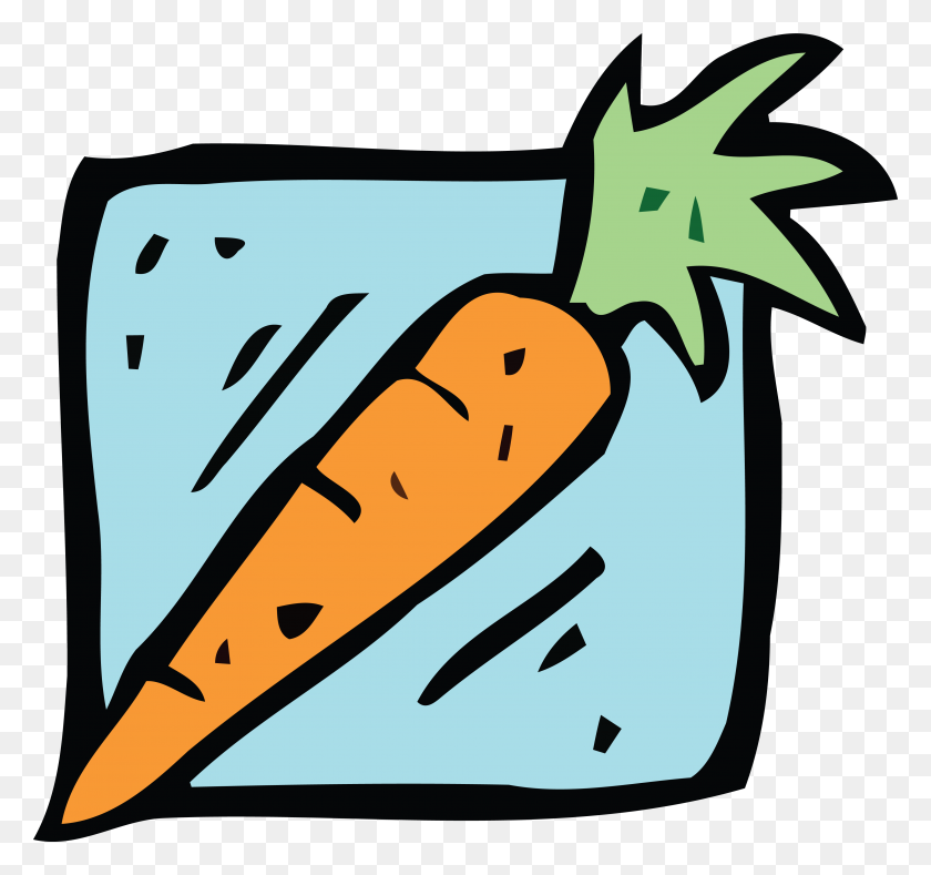 4000x3741 Free Clipart Of A Carrot - Carrot Clipart