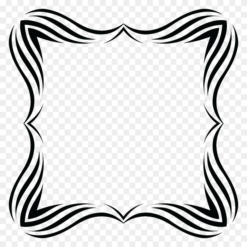 4000x4000 Free Clipart Of A Decorative Border - Ornate Border PNG
