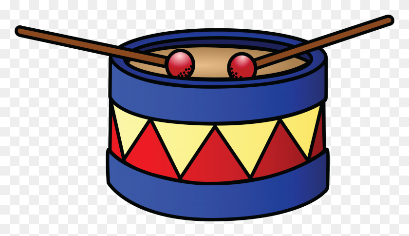 4000x2177 Free Clipart Of A Drum - Energetic Clipart
