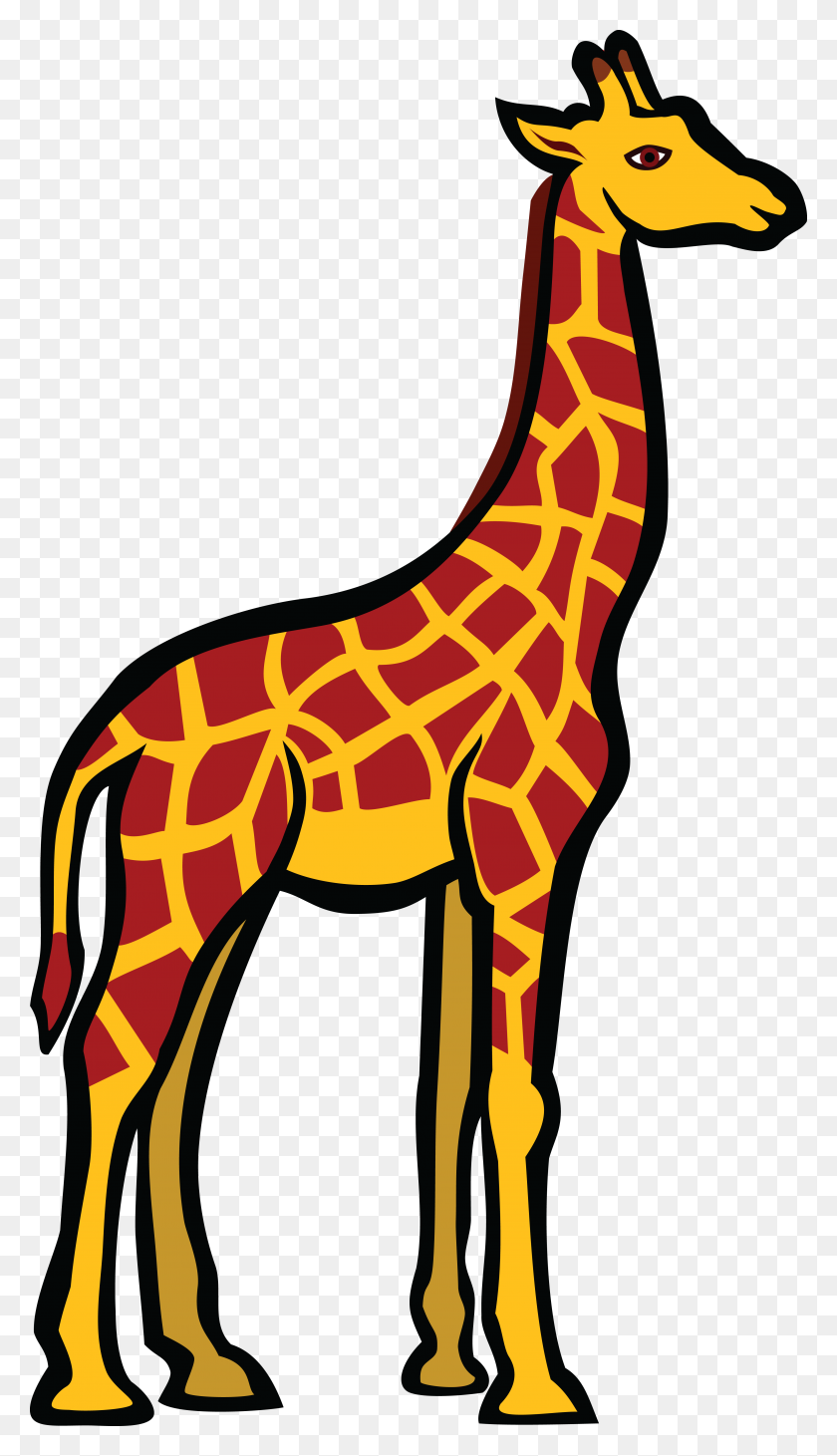 4000x7188 Free Clipart Of A Giraffe - Giraffe Clip Art Free