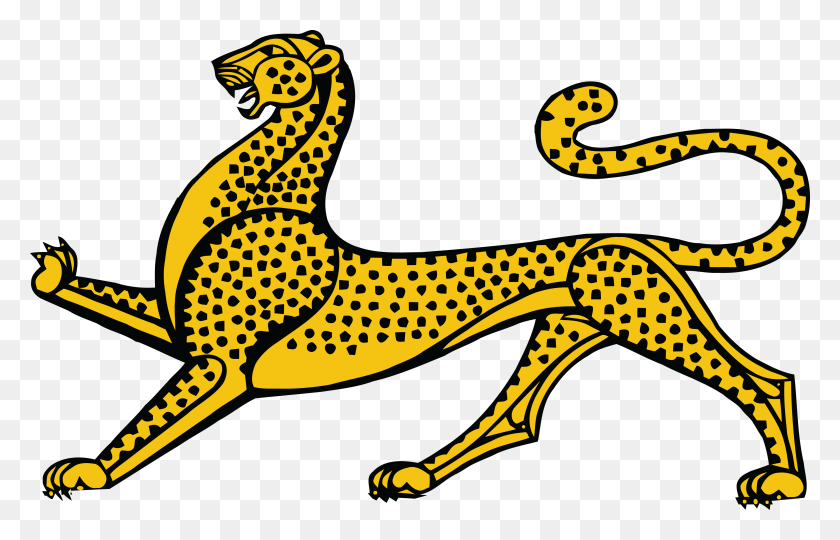 4000x2463 Free Clipart Of A Leopard - Leopard Clipart