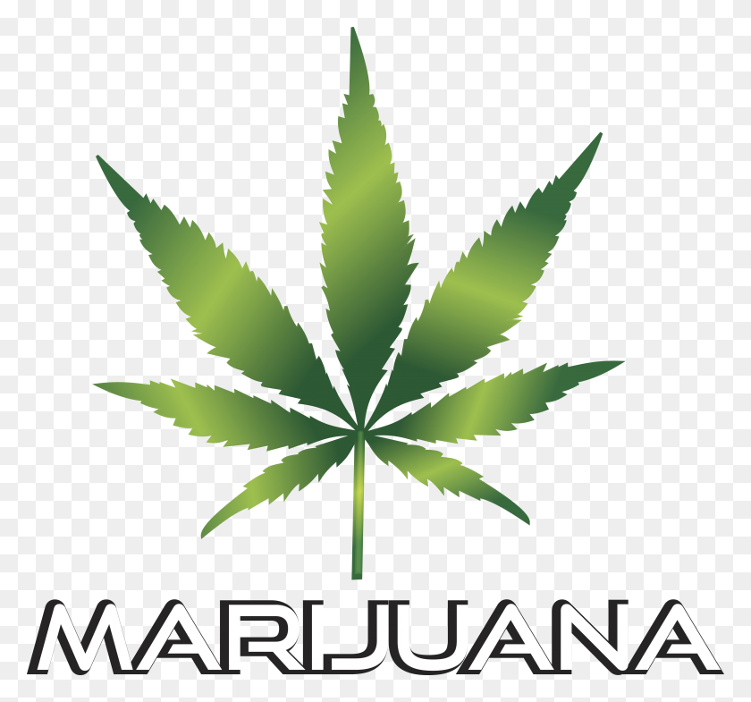 4000x3721 Free Clipart Of A Marijuana Leaf - Weed Joint PNG