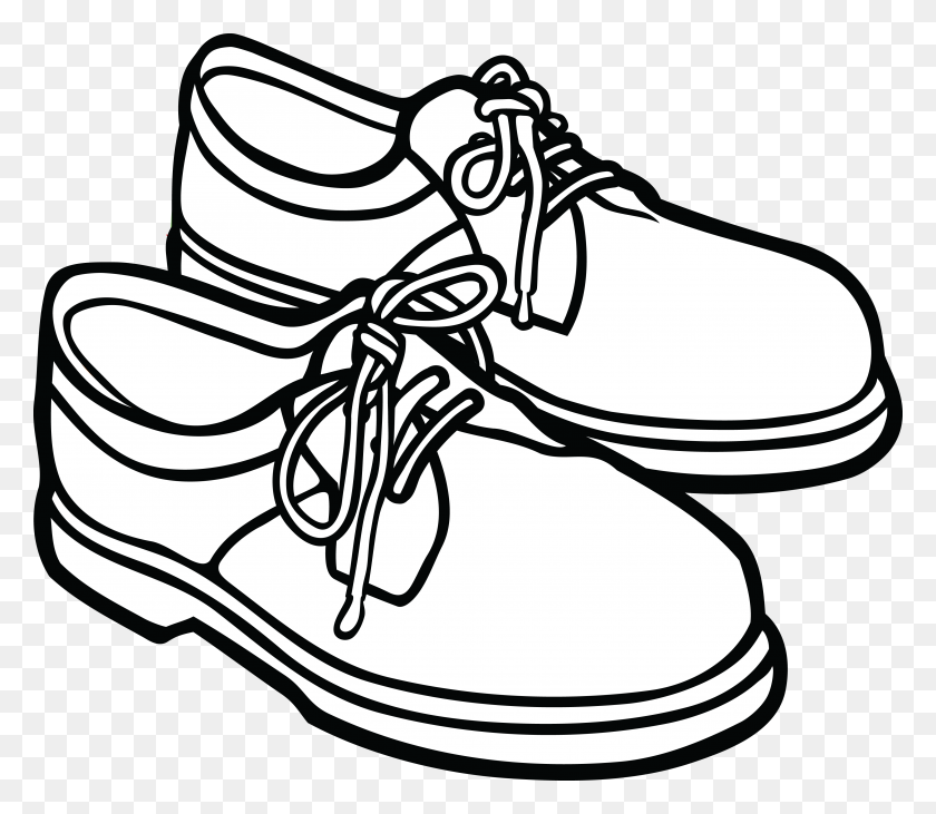 4000x3446 Free Clipart Of A Pair Of Mens Shoes - Free Clip Art Shoes