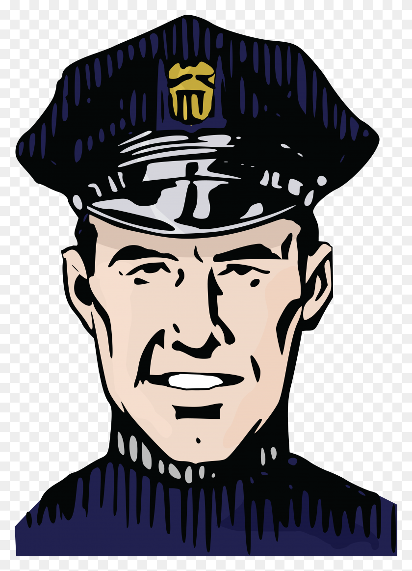 4000x5658 Free Clipart Of A Police Man - Riot Clipart