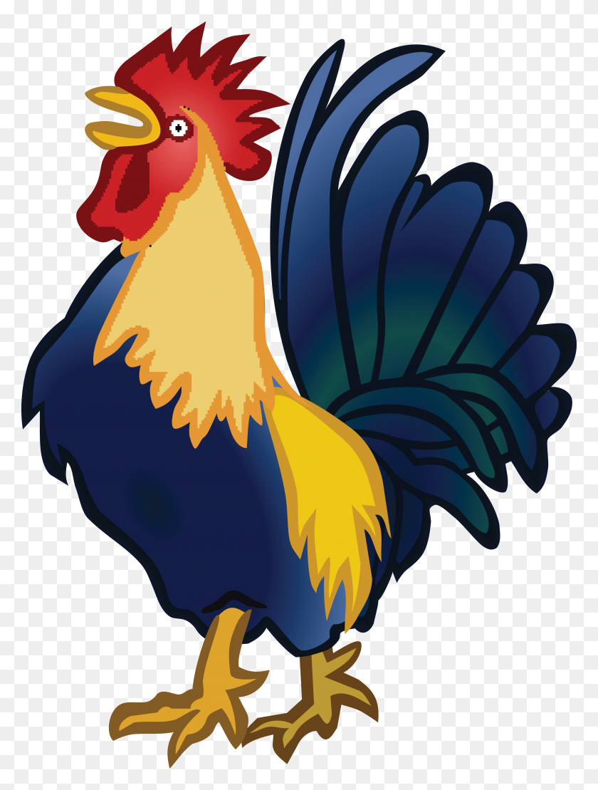 4000x5380 Free Clipart Of A Rooster - Rooster Images Clip Art