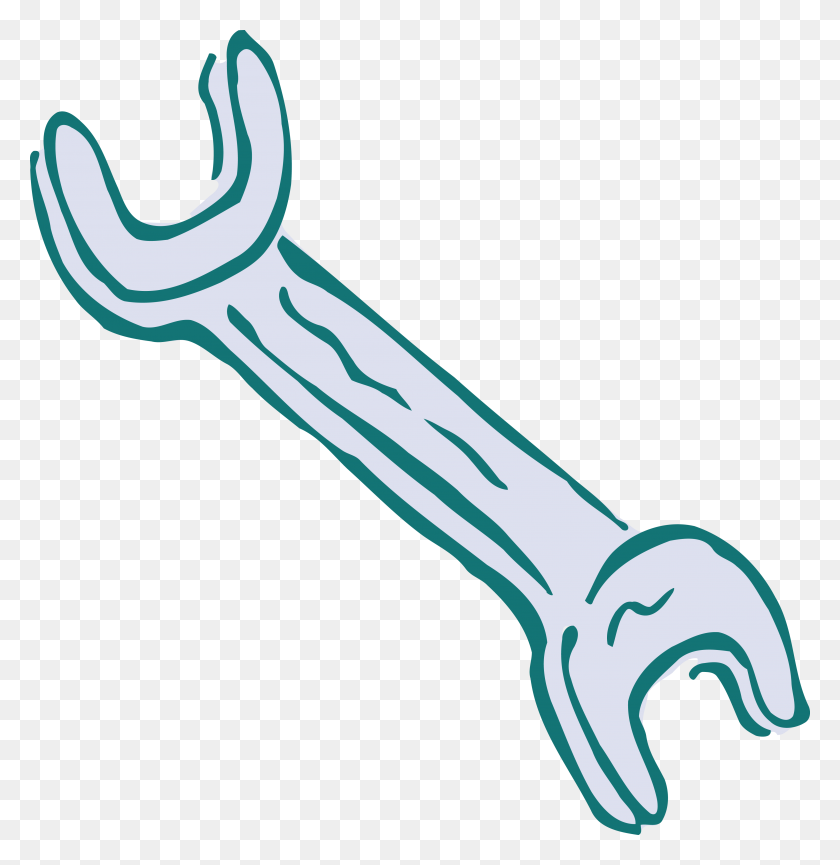 4000x4133 Free Clipart Of A Spanner Wrench - Wrench Clipart