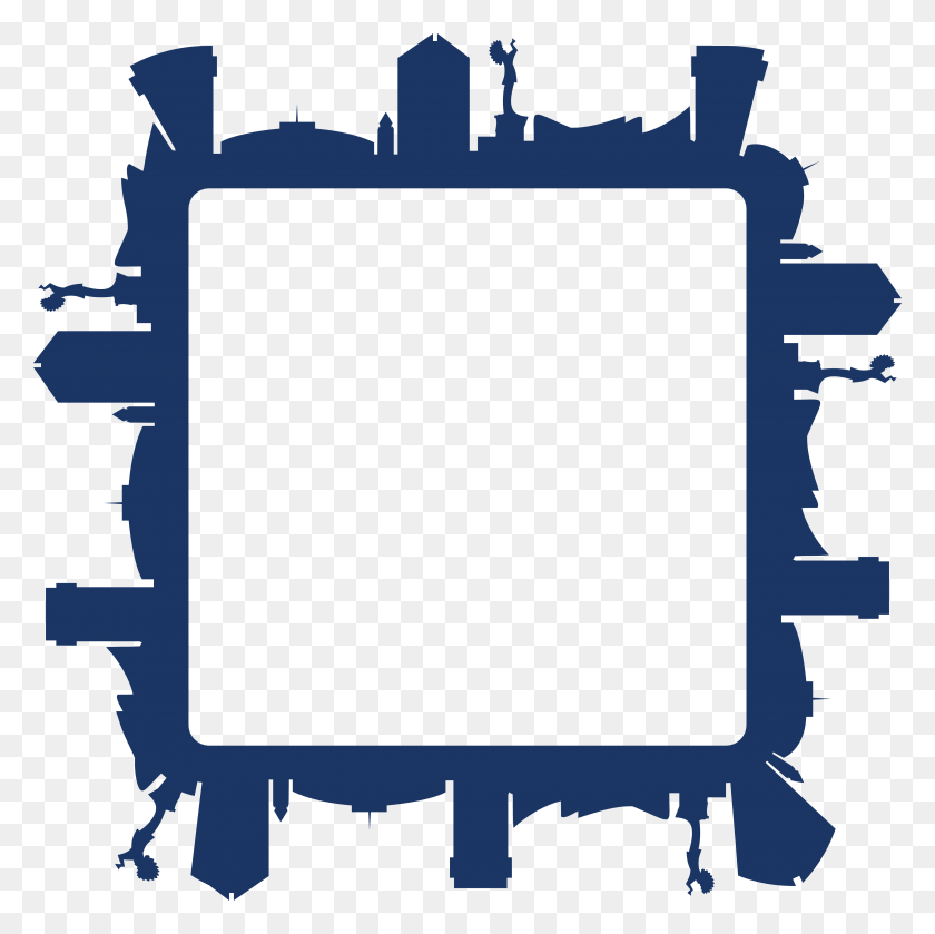 4000x4000 Free Clipart Of A Square Frame Of The Wichita Kansas Skyline - Square Frame Clipart