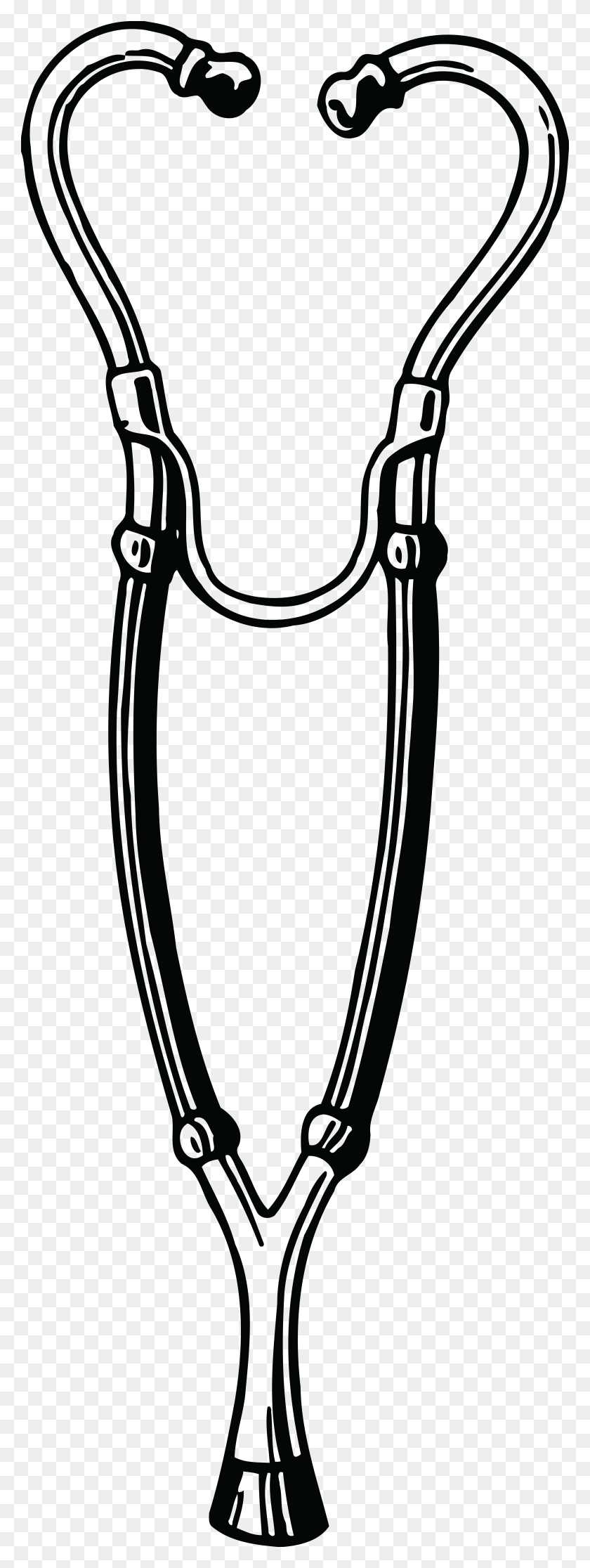 4000x11135 Free Clipart Of A Stethoscope - Stethoscope Pictures Free Clip Art
