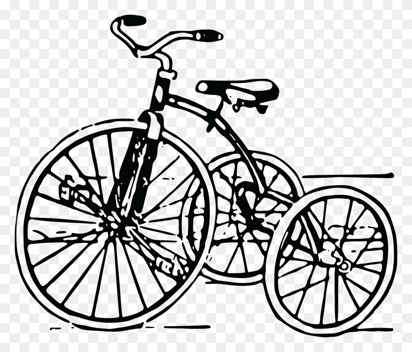 4000x3381 Clipart Gratis De Un Triciclo - Trike Clipart