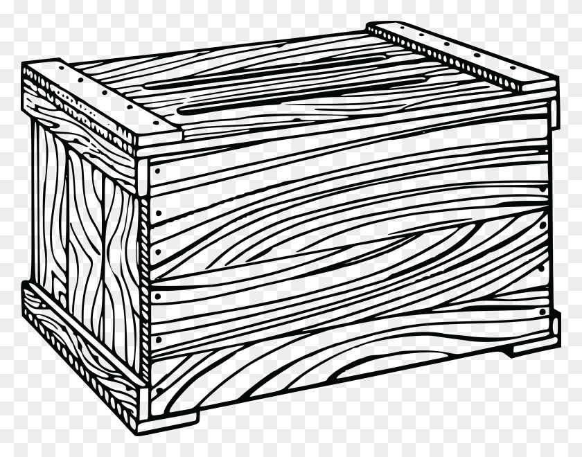4000x3078 Free Clipart Of A Wooden Crate - Crate Clipart