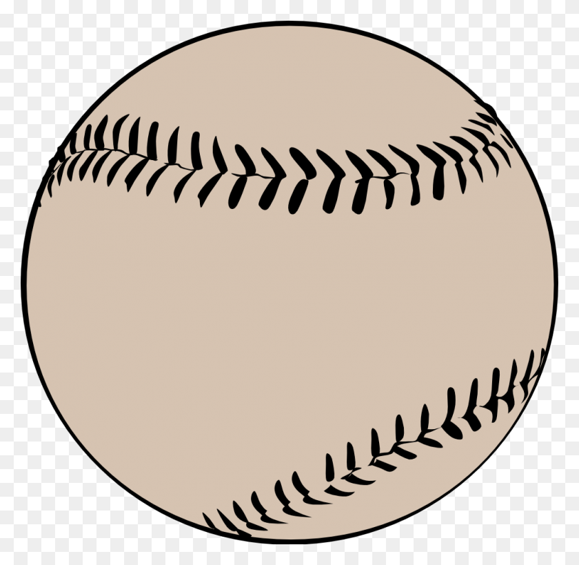 999x973 Free Clipart Of Baseball Collection - Baseball Black And White Clipart