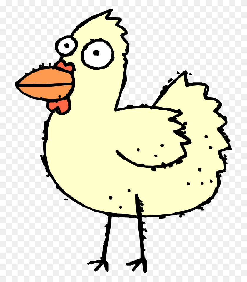 737x900 Free Clipart Of Funny Chickens - Chicken Clipart Transparent