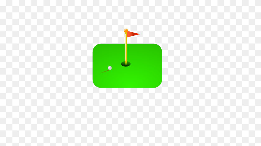 290x410 Free Clipart Of Golf Flag Ball Bram Gron - Golf Green Clip Art