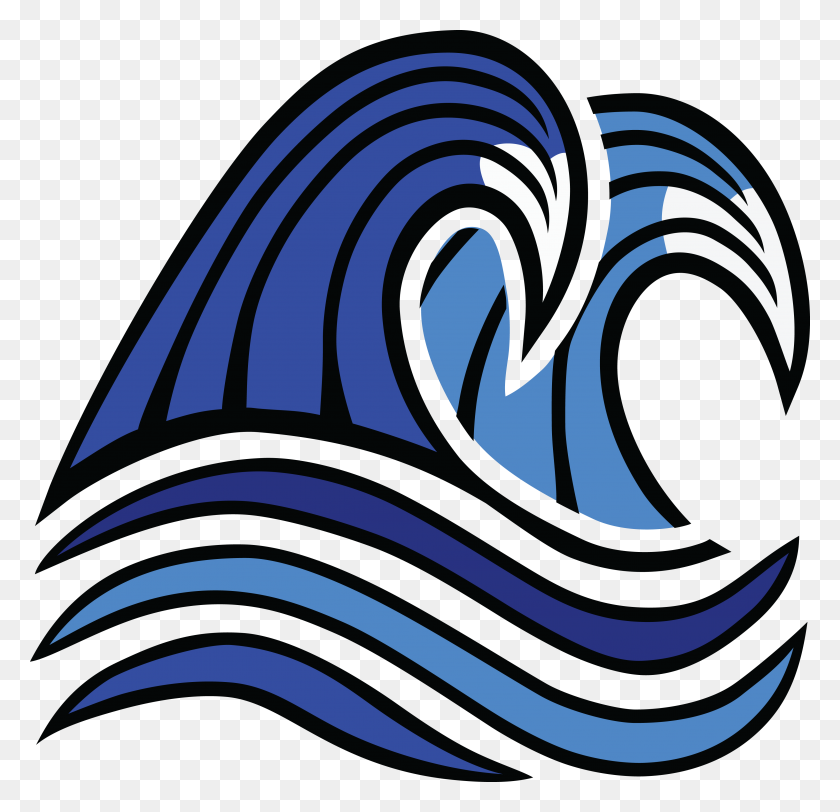 4000x3858 Free Clipart Of Ocean Waves - Ocean Wave Clipart Free