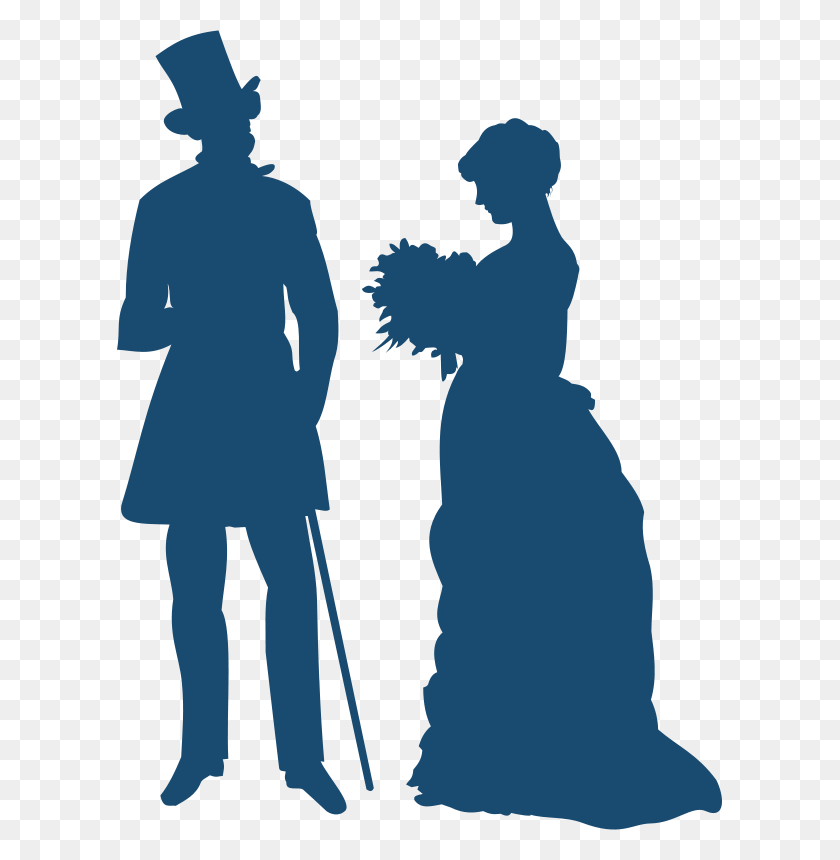 605x800 Free Clipart Old Fashioned Couple Moini - Old Couple Clipart