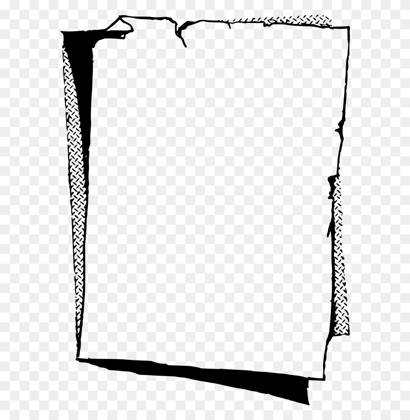 594x800 Free Clipart Old Paper Frame - Old Paper PNG