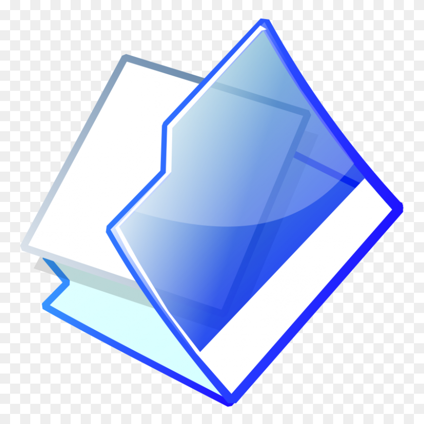 800x800 Free Clipart Open Folder - File Folder Clip Art