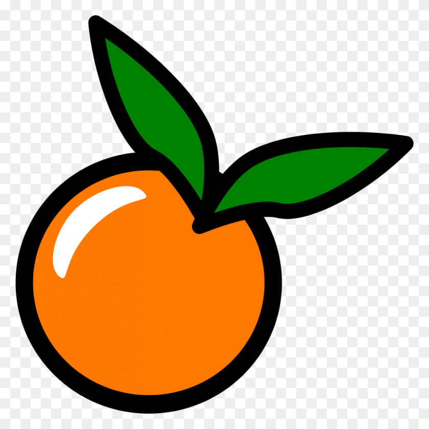 800x800 Free Clipart Naranja Icono Chovynz - Naranja Clipart De Fruta