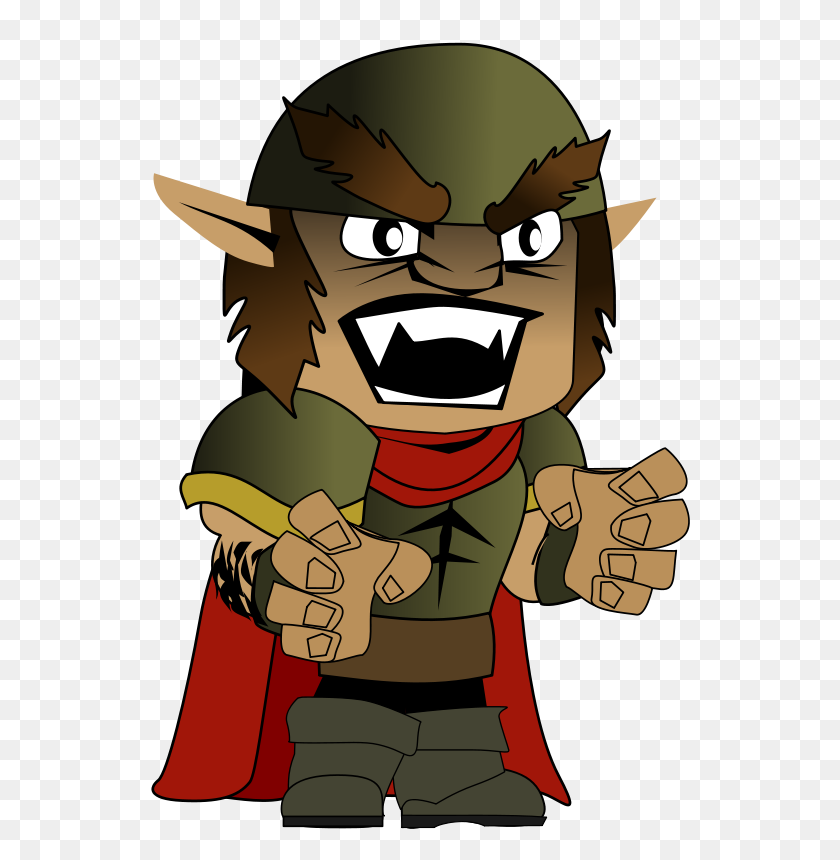 608x800 Free Clipart Orc Chibi Peileppe - Orc Clipart