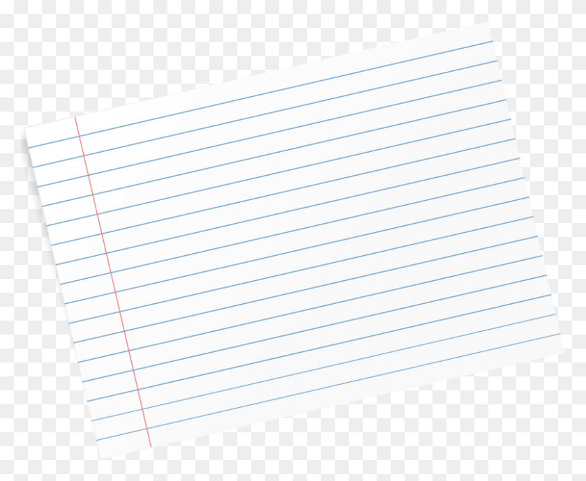 800x647 Free Clipart Paper - Index Card PNG