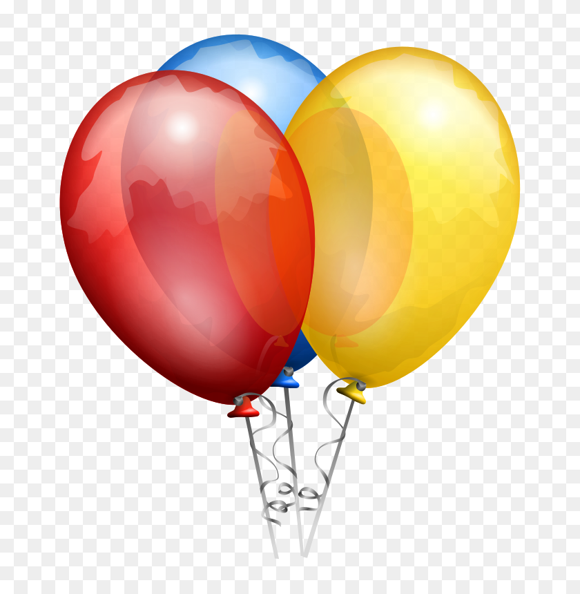 733x800 Free Clipart Party Balloons Aj - Party Clipart Free