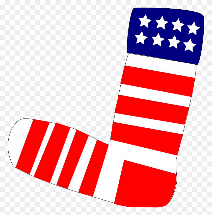 787x800 Free Clipart Patriotic Us Sock Algotruneman - Patriotic Symbols Clip Art