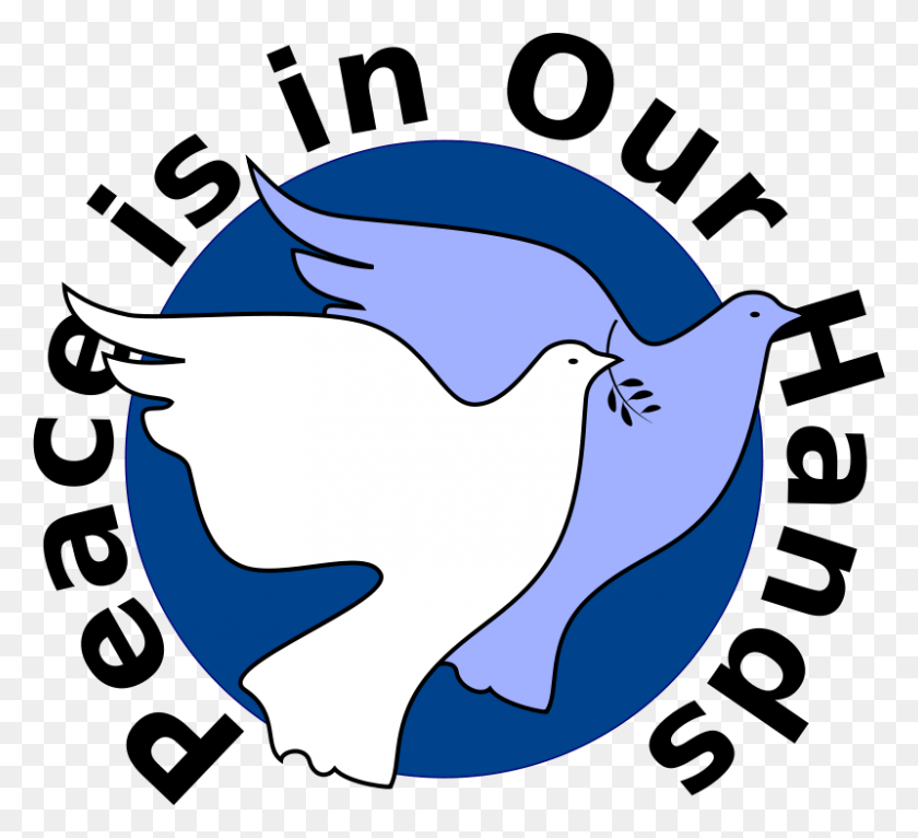 800x725 Free Clipart Peace Doves Of South Africa Openevan - Postcard Clipart