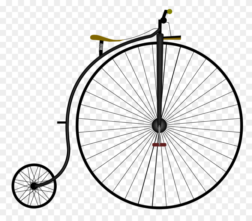 800x697 Free Clipart Penny Farthing Bike Grand Bi Luc - Penny Clipart Black And White