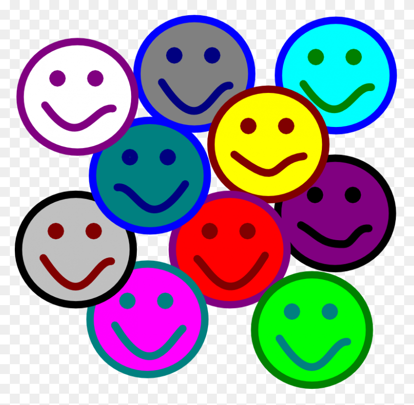 800x783 Free Clipart People Smiling - Cold Clipart