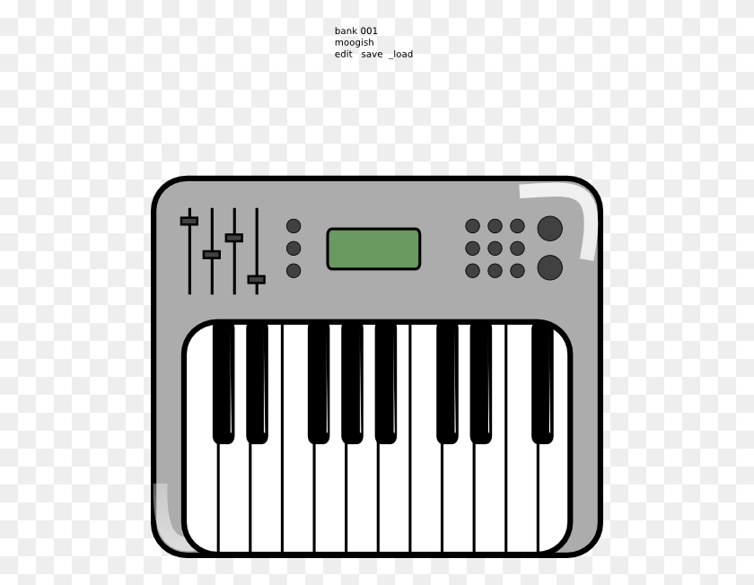 504x592 Free Clipart Piano Keyboard - Piano Images Free Clip Art