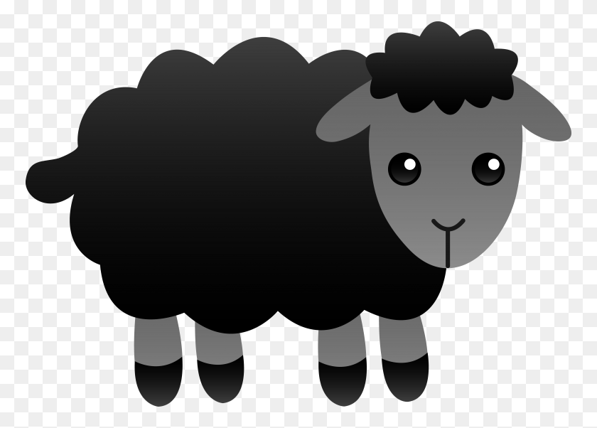 768x542 Free Clipart Pictures Of Sheep Clip Art Library - Lamb Clipart Black And White