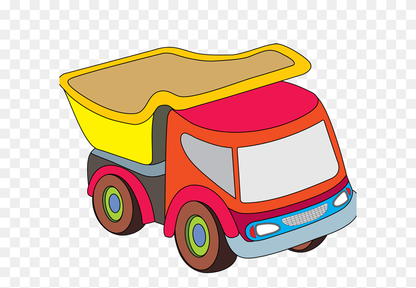 600x522 Free Clipart Pictures Of Toys - Semi Truck Clip Art Free