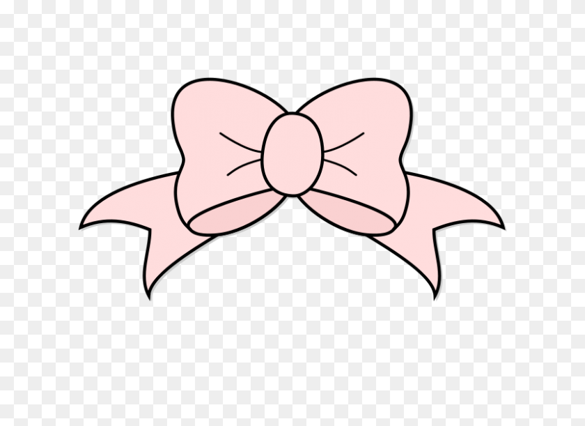 800x566 Free Clipart Pink Bow Gigglish - Free Pink Ribbon Clip Art