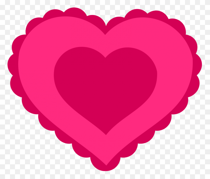 800x676 Free Clipart Pink Lace Heart Pixabella - Clipart De Encaje Gratis