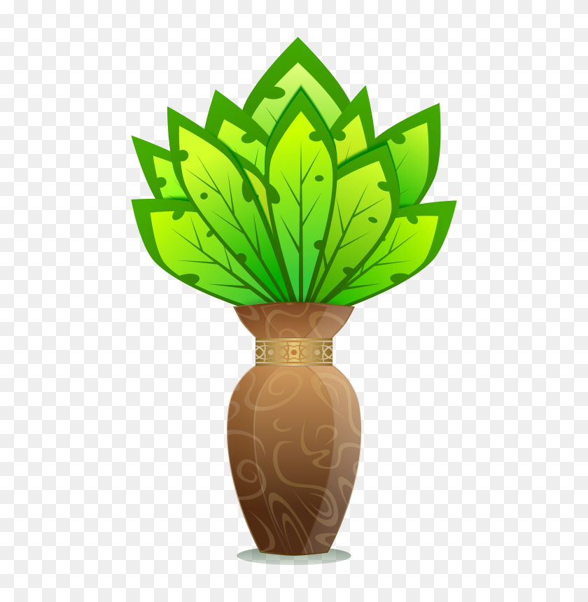 518x800 Free Clipart Plant And Vase Planter Viscious Speed - Vase Clipart