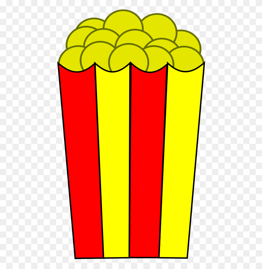 480x800 Бесплатный Клипарт Popcorn Paulprogrammer - Popcorn Clipart