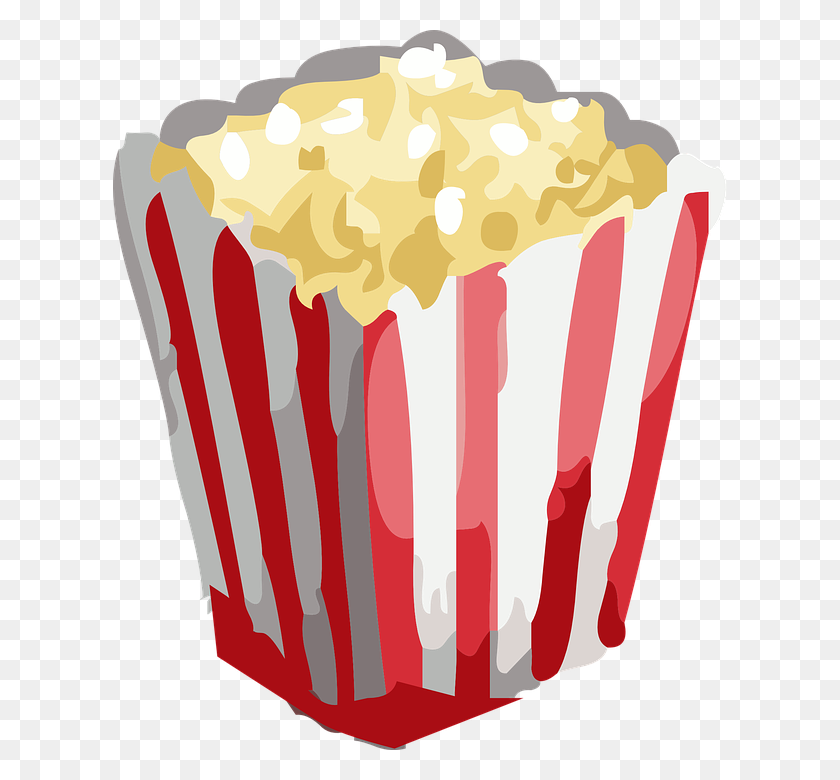 614x720 Бесплатная Векторная Графика Popcorn Popcorn Snack Movie - Pixabay Clipart