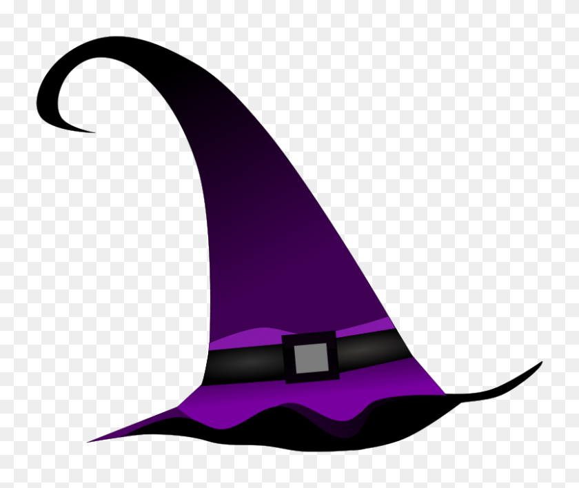 800x665 Free Clipart Purple Witch Hat - Witch Clipart Free