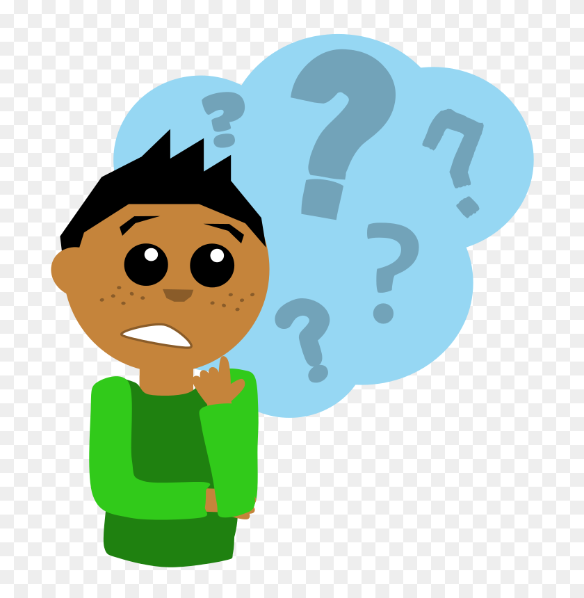 718x800 Free Clipart Question Guy Scout - Question Clipart