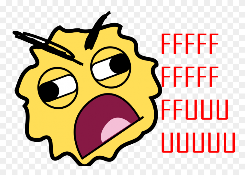 800x553 Free Clipart Rage Smiley Chovynz - Rage Clipart