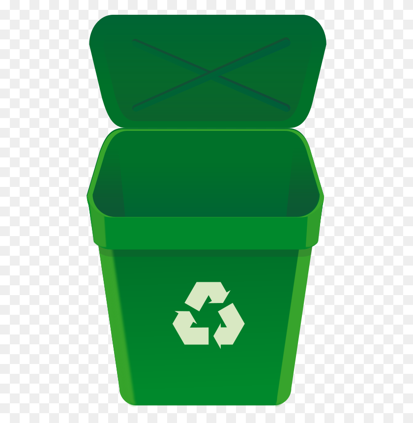488x800 Free Clipart Recycle Can - Recycle Bin Clipart