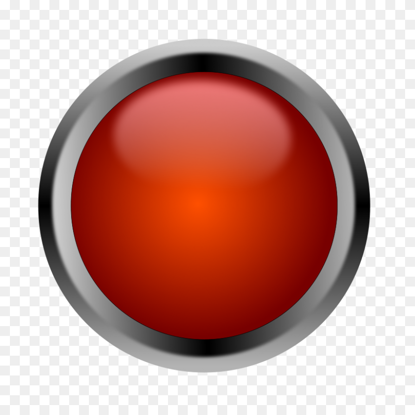 800x800 Free Clipart Red Button Cameltech - Red Button Clipart