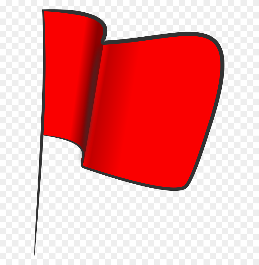 617x800 Free Clipart Red Flag Mi Brami - Red Flag Clip Art
