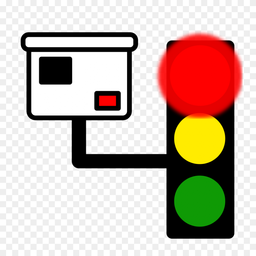 800x800 Free Clipart Red Light Camera Milovanderlinden - Traffic Light Clipart