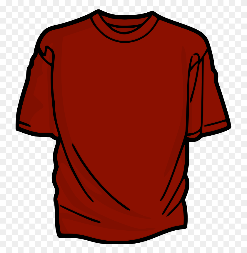 734x800 Free Clipart Camiseta Roja Kuba - Shirt Clipart